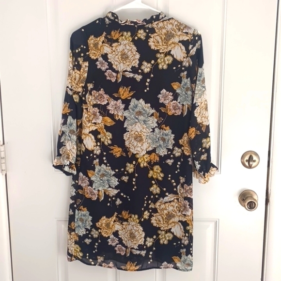 H&M floral tunic / midi dress size 2 in good used condition - Picture 2 of 9